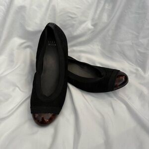 Like New Stuart Weitzman Tortoise Cap-toe Ballet Flats